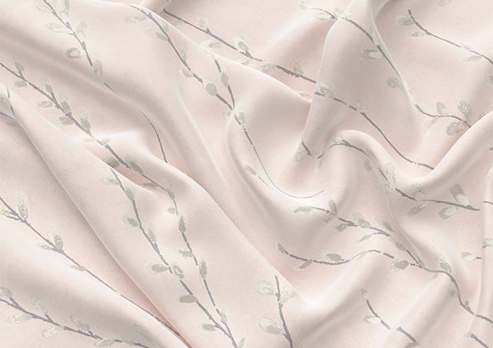 Willow Field, Pastel Pink - Motorised Roman Blind - Image 4